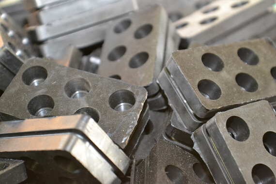 Moulded rubber parts